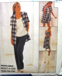 8178 MCCALLS EZ DRESS, BOXY JACKET, BOTTOMS PATTERN 8-12, 12-16, 14-18
